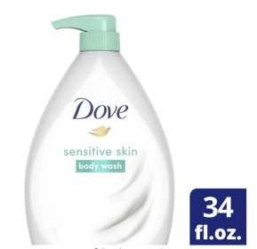 Dove Sensitive Skin Hypoallergenic Body Wash 34 Fl Oz